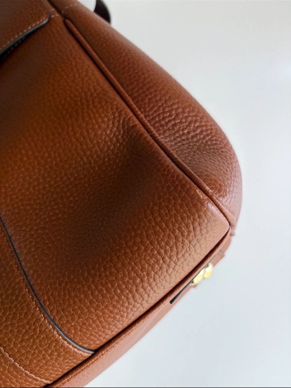 Mulberry Tan Leather Bayswater Satchel with Gold Hardware - Picture 5 of 16